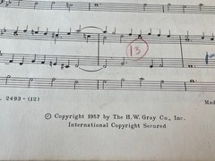 Norman Coke-Jephcott VARIANTS FOR « ST. ANNE » Organ 1957