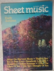 Sheet Music Magazine 1986-1987 Piano Guitar Rare Vintage Excellent Job Lot of 9