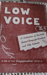 VTG 40s 50s Low Voice Singspiration Music Lot Church Gospel No 1, 2, 3, 5, 6
