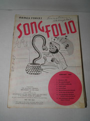 Vintage Armed Forces Song Folio Sheet Music 1957 Lot of 19 GUC
