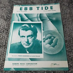 EBB TIDE Sheet Music Frank Chacksfield Robbins Music 1953 P/V/G Ukulele