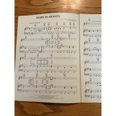 Eric Clapton Tears in Heaven Sheet Music Piano Vocal Guitar 1991 HL00356098