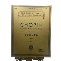 Vintage G Schirmer Chopin Etudes Complete Works Piano Score 1551 Yellow USA
