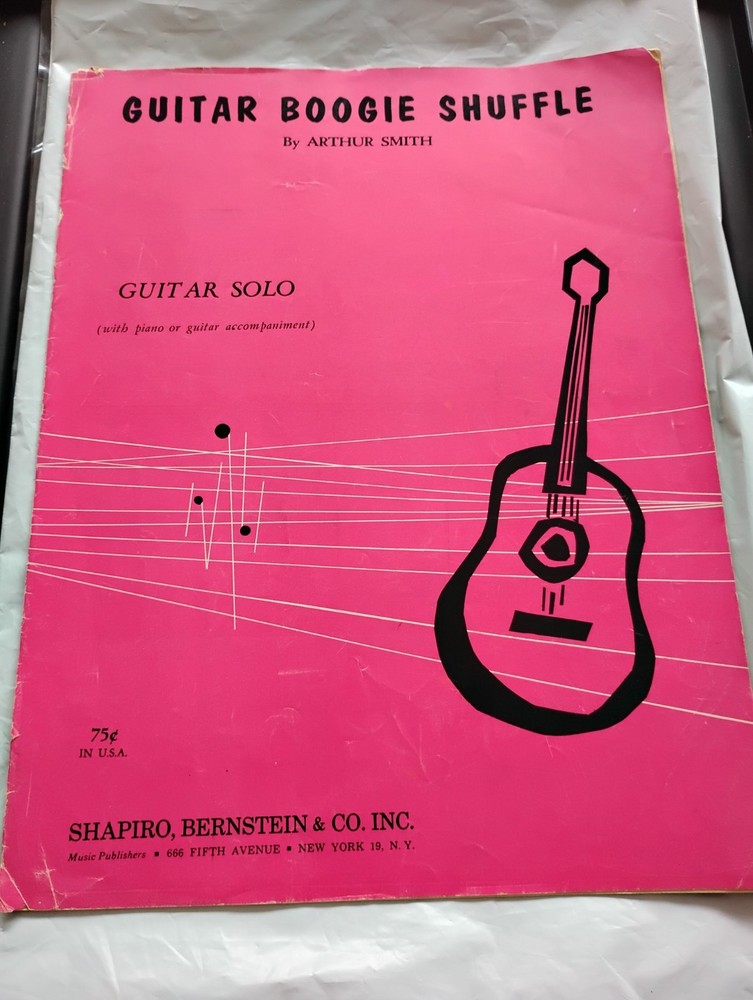 Vtg Suite Guitar Boogie Shuffle Guitar Solo Piano Sheet Music Rare Solos