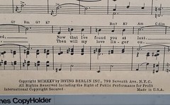 Irving Berlin ALWAYS 1925 Original Piano Vocal Sheet Music Fmaj Wedding Music