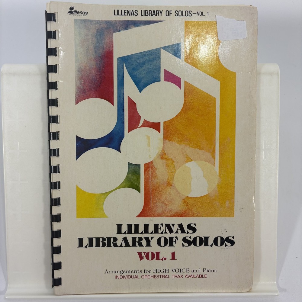 Lillenas Library of Solos Vol. 1 Church Music Songbook Piano Vocal High Voice