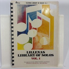 Lillenas Library of Solos Vol. 1 Church Music Songbook Piano Vocal High Voice