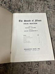 SOUND OF MUSIC sheet music VOCAL And PIANO Rodgers& Hammerstein 1959 Vintage