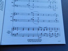 Multiple Echoes – 1995 sheet music – SATB Voices a Cappella – Doo-Wop Madrigal