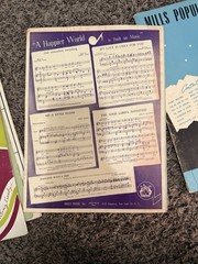 Vintage Sheet Music & Band Instruction Book Lot Mills Music Bing Crosby 5 Pc