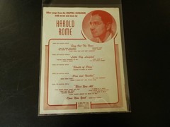 (GRB-22) Wish You Were Here 1952 WHERE DID THE NIGHT GO Broadway Sheet