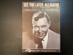 1956 Bill Haley Comet Sheet Music Saints Rock N&rsquo; Roll, See you Later Alligator