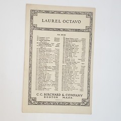 Vintage 1929 Laurel Octavo The Nightingale Sheet Music by Tchaikovsky