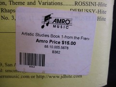 Clarinet Artistic Studies Book 1 1986 David Hite, B 362 Southern Music Company