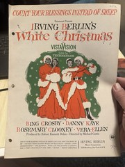 A Irving Berlin Movie Sheet Music WHITE CHRISTMAS ‘Count Your Blessings’