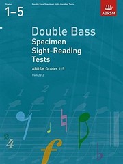 Double Bass Specimen Sight-Reading Tests, ABRSM… by Divers Auteurs Sheet music