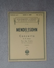 VTG Mendelssohn Concerto in E Minor Op. 64 Violin & Piano – Schirmer Sheet Music