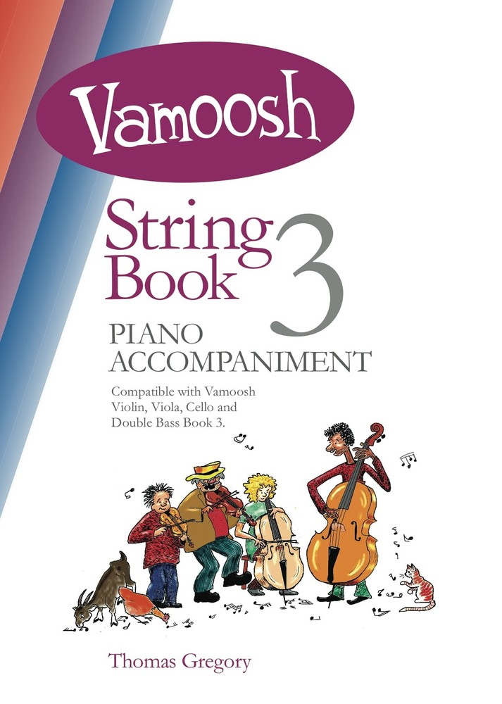 Piano Accompaniment Vamoosh String Book 3 Kids Violin Viola Cello Sheet Music
