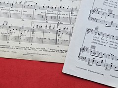 The Band Played On Sheet Music Piano Vocal Guitar 1935 Calumet Music USA SELLER