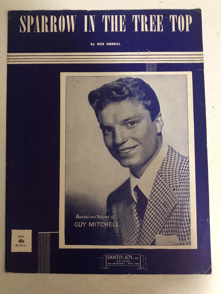 Sparrow In The Tree Top Sheet Music Guy Mitchell