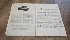 GE Sheet Music Instruction Book for Your 3-Octave Chord Organ 20 Songs
