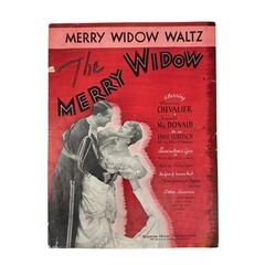 Merry Widow Waltz Sheet Music Lorenz Hart Franz Lehar Jeanette MacDonald