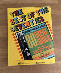 The Best of the Seventies Easy Piano Songbook John Brimhall 80 Songs Vintage