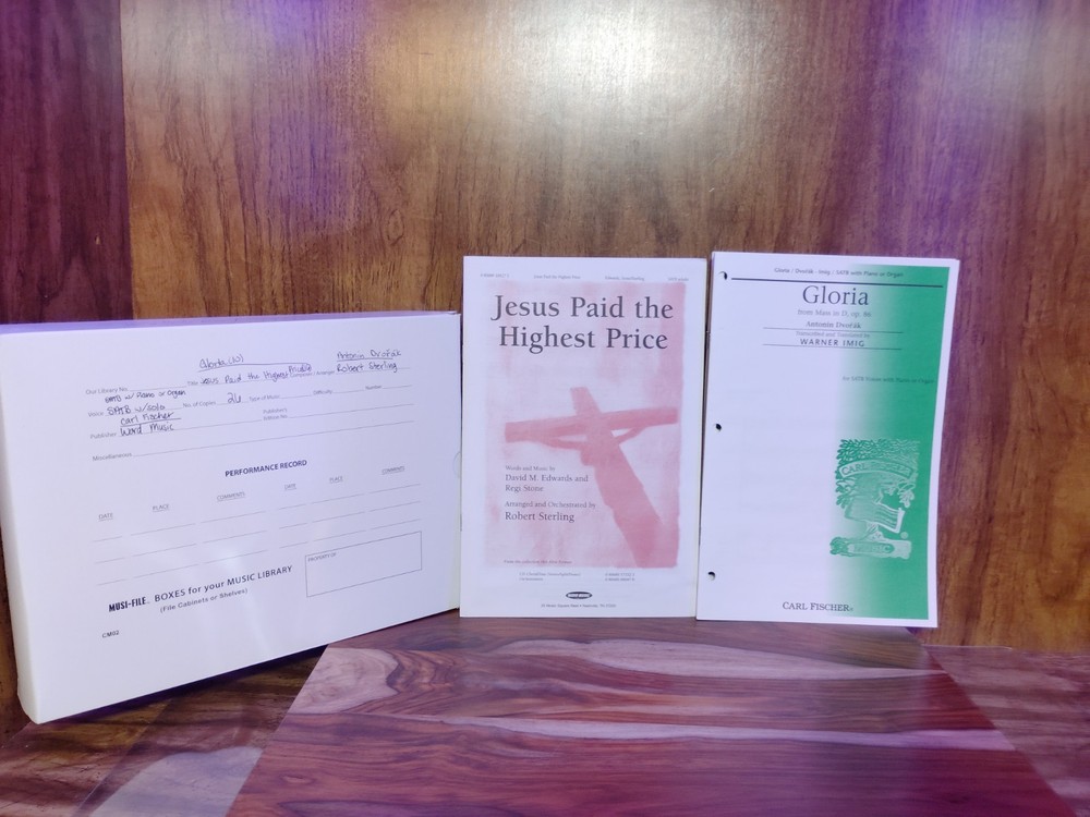 Church Choral Sheet Music Lot SATB Jesus Paid Highest Price Gloria Dvorak Musi-F