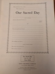Vintage Book of Wedding Music « Our Sacred Day » John F. Wilson 1968 Sheet Piano