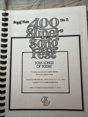 1960’s 1970’s Folk Songbook Song Fest 400 Super Folk Songs Comb Bound Very Good