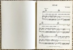 USE ME-BILL WITHERS-SHEET MUSIC-VOCAL-GUITAR-PIANO-1972-PHOTO COVER-12 PAGES