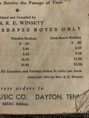 Lot of 9 VTG Gospel Song Books 1939-1979.