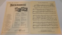 The Very Thought of You Sheet Music Ray Noble M. Witmark & Sons Jazz Vtg