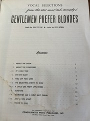 Gentlemen Prefer Blondes 1949 Original Broadway Vocal Selections Jule Styne