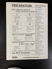 The Beatles « What Goes On » 1965 Sonora Sheet Music (Scandinavia)-3509
