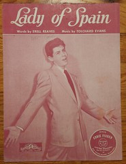 Lady Of Spain Sheet Music 1944 Eddie Fisher On Cover Erell Reaves & T. Evans