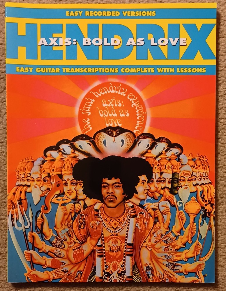 JIMI HENDRIX – AXIS : BOLD AS LOVE – EASY RECORDED VERSIONS- 80 PAGE SONGBOOK
