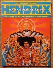 JIMI HENDRIX – AXIS : BOLD AS LOVE – EASY RECORDED VERSIONS- 80 PAGE SONGBOOK