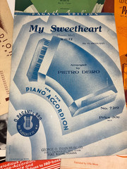 Sheet Music Lot 8 Piano Accordion 1919 – 1939 Polka Waltz Hits Songs Vtg Antique