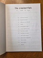 The Cranberries No Need to Argue Songbook Sheet Music piano guitar vocal 1995 VG