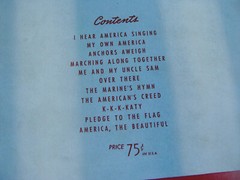 NEW Vtg 40s Robbins Music Corp Choral Patriotic AMERICA USA Song Book HUGO FREY