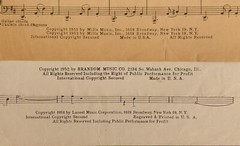 1950&Prime;s Vintage Lot of 5 Sheet Lyrics Words Music