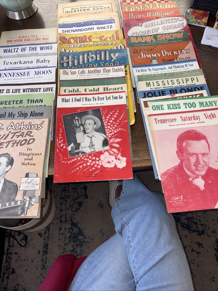 Lot Of 29 Assorted Vintage Sheet Music & Books, Favorite Songs Country Hits
