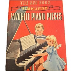 Vintage The Red Book Simplified Favorite Piano Pieces 1939 Whitman Songbook