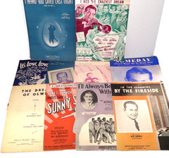 Lot of 146 Pieces Of Vintage 1930&rsquo;s-1950&rsquo;s Sheet Music / song books from movies+