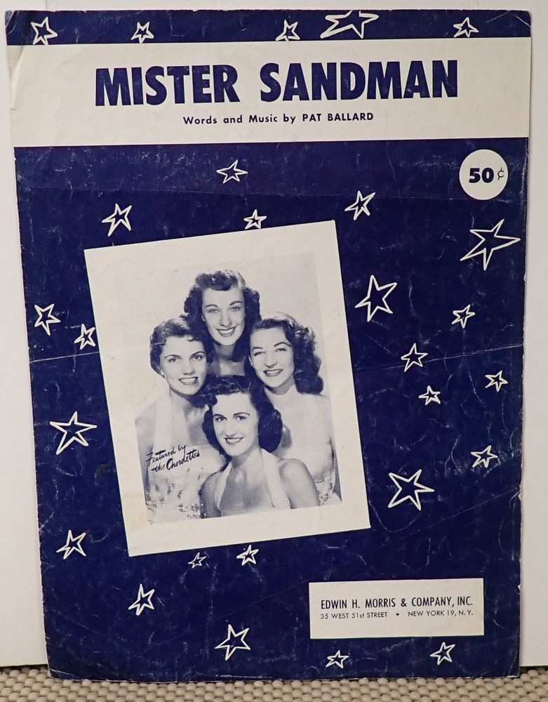 Mr. Sandman – Pat Ballard – Sheet Music 1954