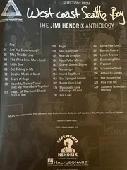 Jimi Hendrix – West Coast Seattle Boy – Guitar tab / tablature Book