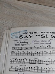 Say Si Si Fox Trot Arrangement vintage Vic Shoen Full Score