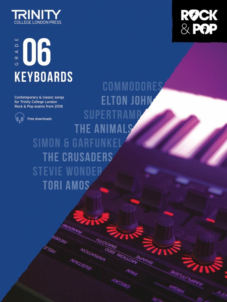 Trinity Rock & Pop 2018 Keyboards Grade 6 Piano Book and Media 000288861