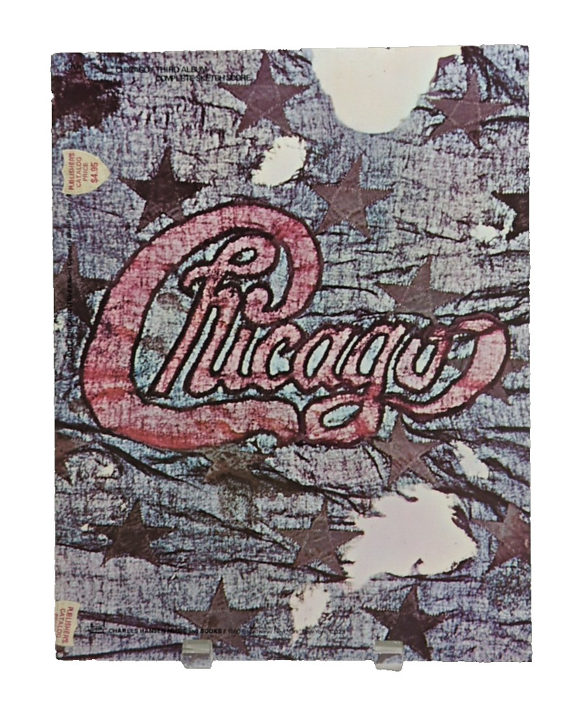 Chicago Third Album POSTER Sheet Music Song Book Sketch Score Piano Vocals M3